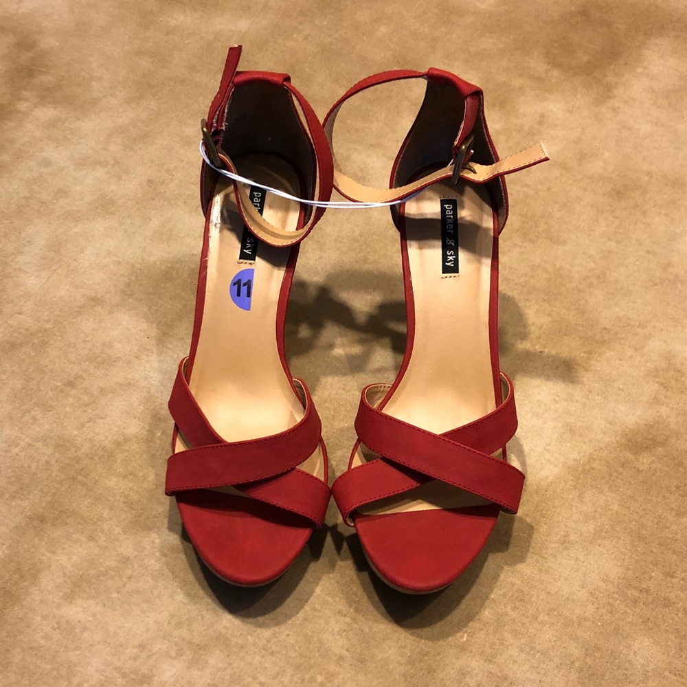 Red Wedge by (Parker & Sky), Size 11